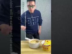 183g*12 beef vermicelli instant noodles With Vegetable And Marinated Egg Golden Soup Beef Flavor