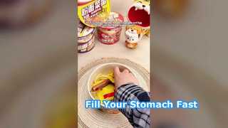 Vermicelli, noodles with egg and sausage， Plus type