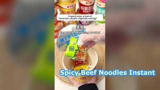 Spicy Beef Cup Noodles Easy Meal
