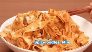 New flavor of dry instant noodles, spicy and delicious