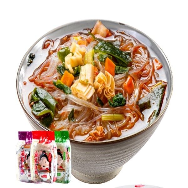 Little Hot Slightly Spicy Korean Instant Vermicelli Noodles With 12 Months Shelf Life  glass nooodles