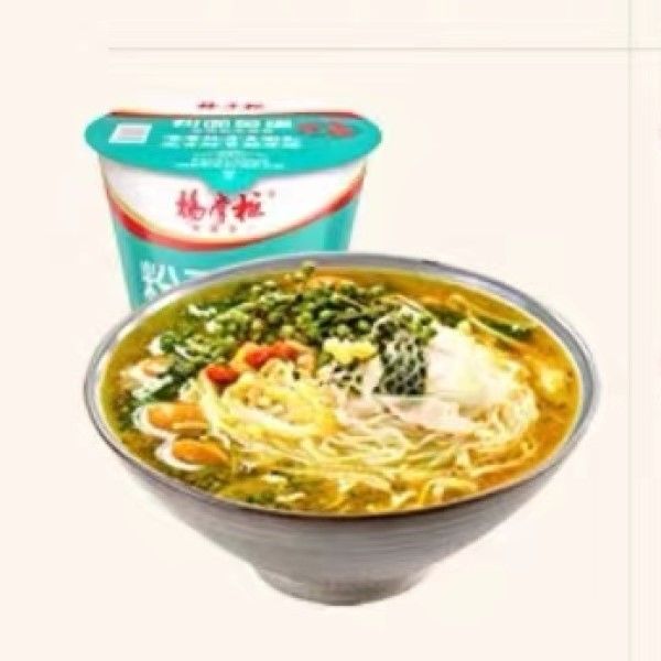 Cup Instant Noodles Combination With Vermicelli Rattan Pepper Flavor Chinese glass noodles with instant noodles