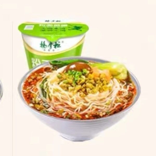 Spicy Sweet Korean Instant Noodles Bowl With Fragrant Spicy Sour Bean Flavor Instant Vermicelli Combination