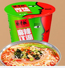JiangHu non fried ramen instant noodles With Sour And Spicy Flavor Customized Products Acceptable