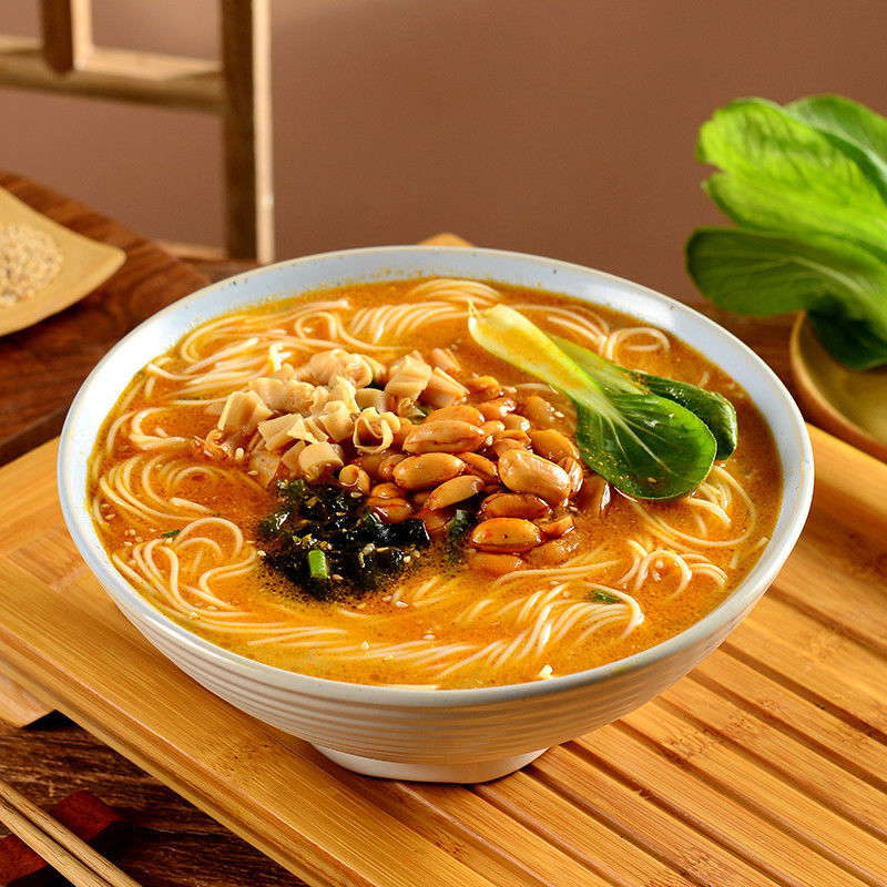 Non Fried Instant Noodles Frangant Sesame Flavor Quick Cooking Delicious Chinese instant food