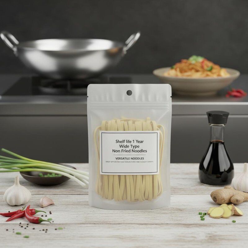 Shelf life 1 Year Wide Type Non Fried Noodles Versatile Noodles Great Option for Food Manufacturers and Culinary Experts
