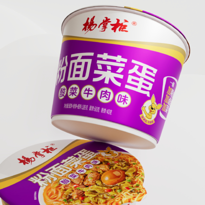 Chinese Sweet Potato Vermicelli Hot Grade Pickled Mustard Greens Beef Flavor